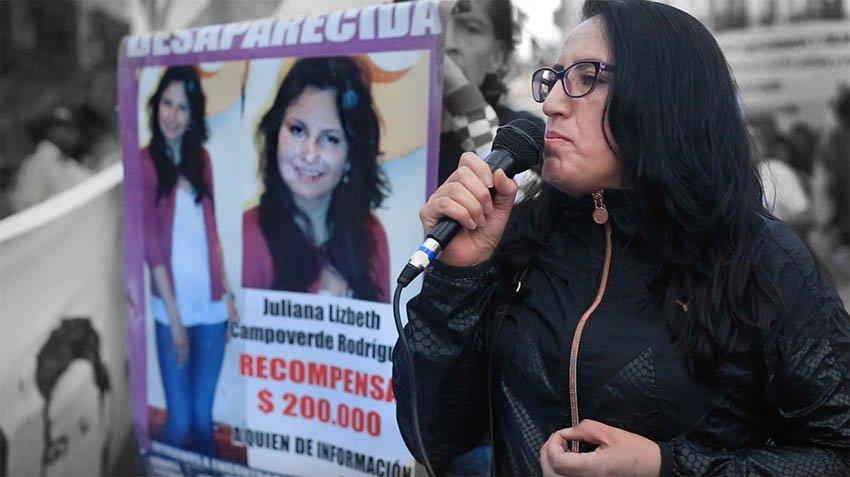 Elizabeth Rodríguez, madre de Juliana. Foto: cortesía de Wambra Ec